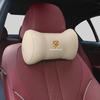 UQMW3 Car Seat Headrest Pad Auto Neck Pillow Lumbar Support For Porsche 911 718 Taycan Panamera Cayenne Macan Boxster Cayman Pajun 918