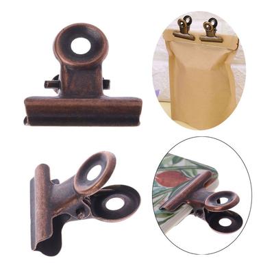 6PCS Metal School Office Stainless Steel Food Sealing File Clamps Bag Clips Binder Clip