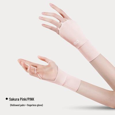 Lilang Sommer Eis Seide Sonnenschutz Halbfingerhandschuhe