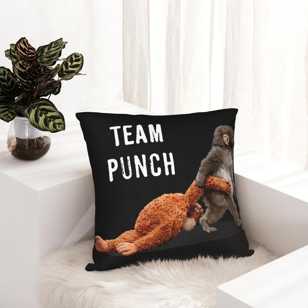 Decorative Pillowcases Sad Monkey Punch Meme With An Orange Toy Stuff Bedroom Throw Pillow Case Cover Square Multiple Sizes