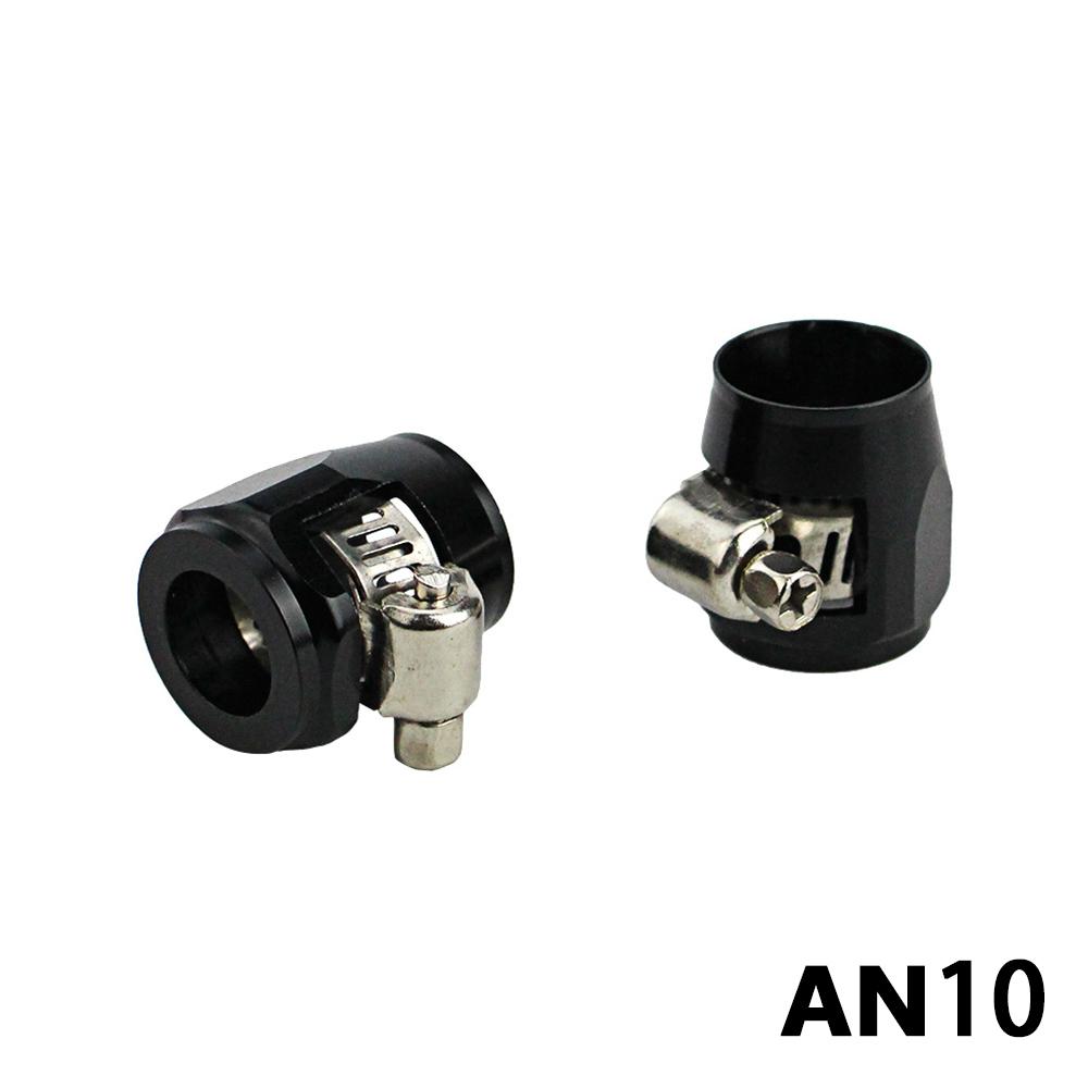 1lot=2pcs AN6 AN8 AN10 AN12 AN4 Hose Clamp End Fuel Pipe Clip Oil Water Tube Hose Fittings Hose Clamp Hose Clamp Fixing Clamp