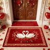 Romantic Style Bedroom Decor Red Carpet Valentine's Day Carpets for Living Room Waterproof Lounge Soft Floor Mat Anti-slip Rug