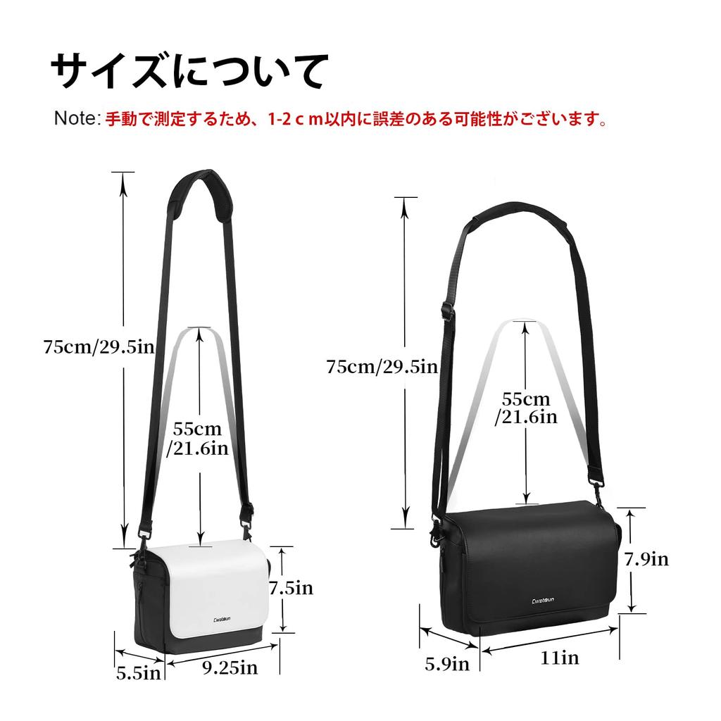 Cwatcun Camera Shoulder Waterproof Camera Case for Large Lightweight Bag, Stylish, Nikon, Canon, Sony, DSLR, SLR, Capacity, Unisex, Fashionable,