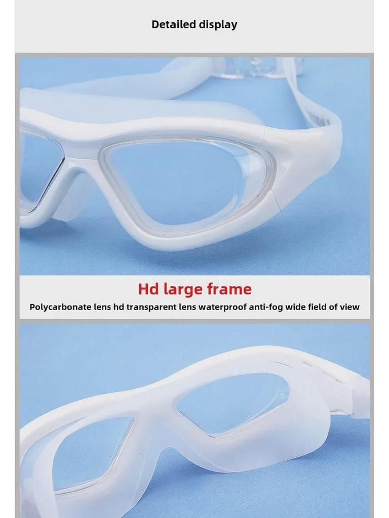 Liku HD Anti-Fog Waterproof Myopia Swimming Goggles - Non-Binding, Unisex, Electroplated.