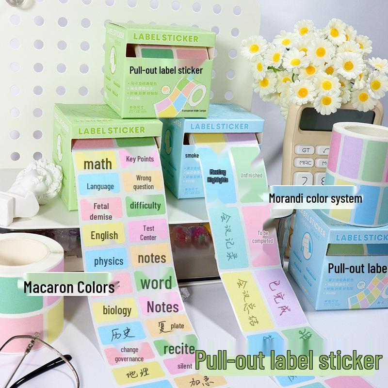 Morandi Adhesive Sticky Note Index Markers for Students