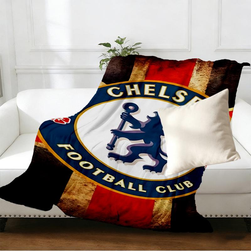 Chelsea F.C Print Blanket - Soft & Comfortable, for Bedroom, Travel, Sofa, Home Decoration - Birthday Christmas Gift for Friend