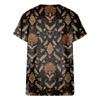 Women's Printed Short Sleeve Round Neck Retro Short Sleeve Summer Loose Tops Tops Women's Summer T-Shirts