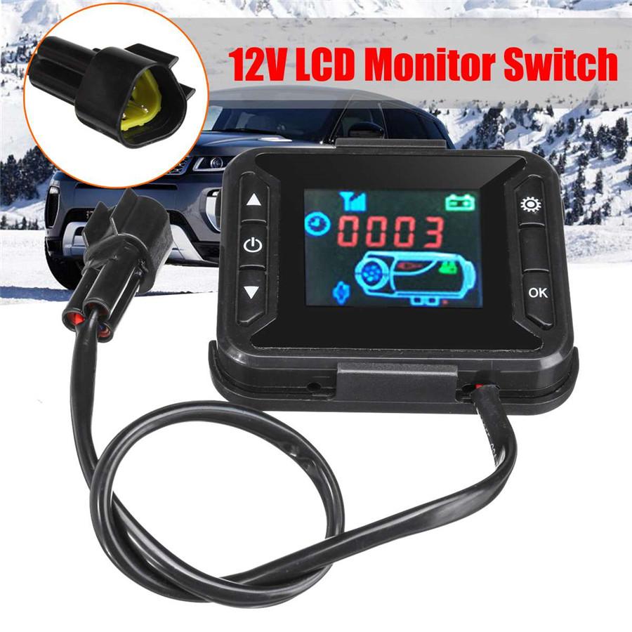 12V Car Truck Diesel Parking Heater LCD Monitor Switch+Remote Controller Kit