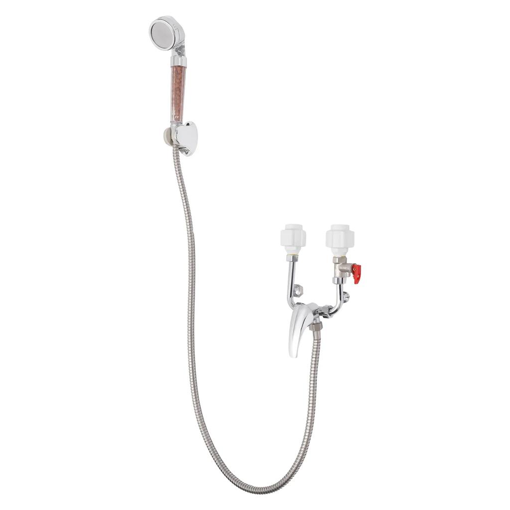 1500W Elektrischer Warmwasserbereiter, 110V Wandmontierter Warmwasserbereiter mit 10 Gallonen Tank, IPX4 Wasserdicht, Mit Duschkopf & Wasserhahn (50L)