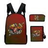 Classic Popular Technoblade 3D Print 3pcs/Set Pupil School Bags Laptop Daypack Backpack Inclined Shoulder Bag Pencil Case
