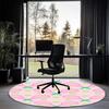tennis Printed Round Rug Carpet Chair Rug Area Rug Entryway Doormats,for Office Chair Living Room Bedroom Kitchen Room.