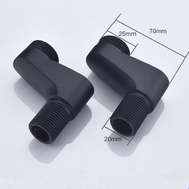 

Tuqiu Antique Bathroom Shower Faucet Install Parts Curangle Brass Black или Chrome Faucet Accessories чёрный