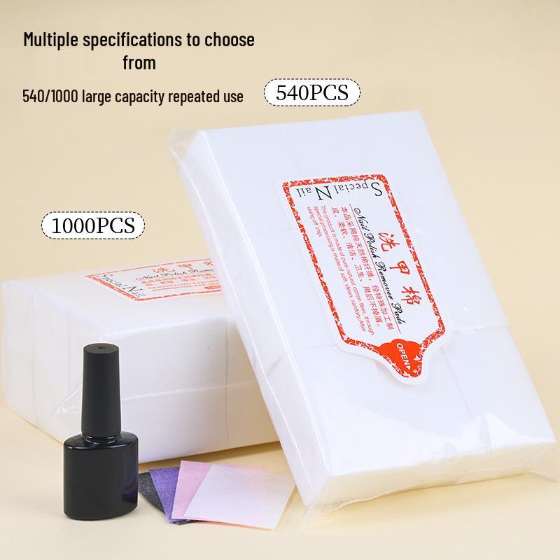 Durable, Lint-Free Nail Polish Remover Pads - Ideal for Manicures and Beauty Salons