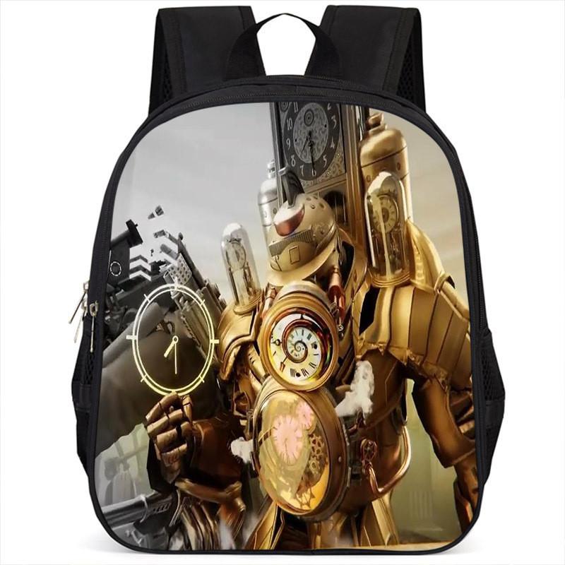 Fashionable Skibidi Toilet Kids Backpack Large Capacity Nylon Bag Unisex Design