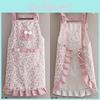 Oil Prevents Apron Stains Dirt Little Rabbit Pattern Lace Unisex Design Gift