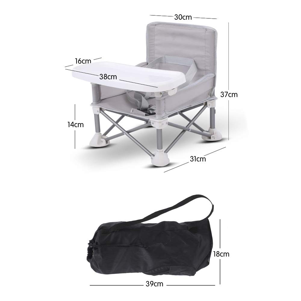 Baby Chair Table Chair Children Baby Portable Dining Chair Eating Chair Children Dining Chair Folding Portable Baby Seat Baby Strap Design Aluminum