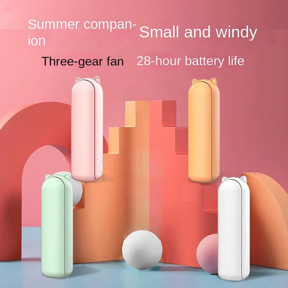 Strong Wind Pocket Folding Fan USB Rechargeable Air Cooling Fan Handheld Mini Fan Home Outdoor