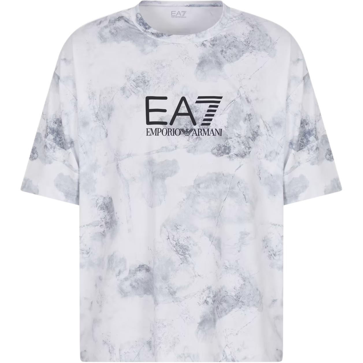 Emporio Armani EA7 Round Neck Short Sleeve Printed T-Shirt Men tops Gray 7M000067-AF13802-F0035 M