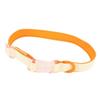 Breathable Dog Collar Durable Polyester Dog Collar Color Matching Dog Collar with Buckle for Outdoor Activities Orange Match Color M Width 2.0cm / 0.8