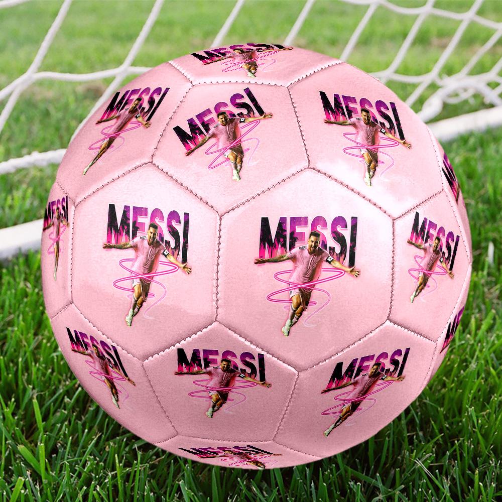 Pallone da Calcio Celebrativo Messi Taglia 5 Calcio Cucito a Macchina Universale Indoor/Outdoor Ideale per gli Appassionati di Calcio
