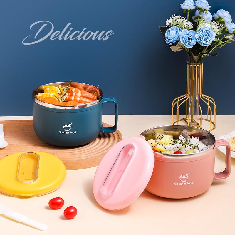 304 Stainless Steel Insulated Lunch Box and Instant Noodle Bowl