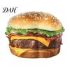 Hooded Food Costume Adults Fast Costume, Unisex Hot Dog Hamburger French Fries Women Cosplay Attire Dress Up Outfit for Halloween Holiday Party Stage