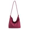 New Faux Suede Shoulder Bag Large Capacity Soft Leathe Crossbody Bag Magnetic Snap Tote Bag Daily Work
