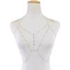 Chest Chain, Body Chain, Bikini Collarbone Chain, Sexy Hanging Chain Decoration, Necklace, Women's Accessories, European and American Trendy Chain