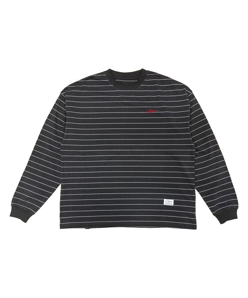 STIGMA Stripe Long Sleeves Charcoal
