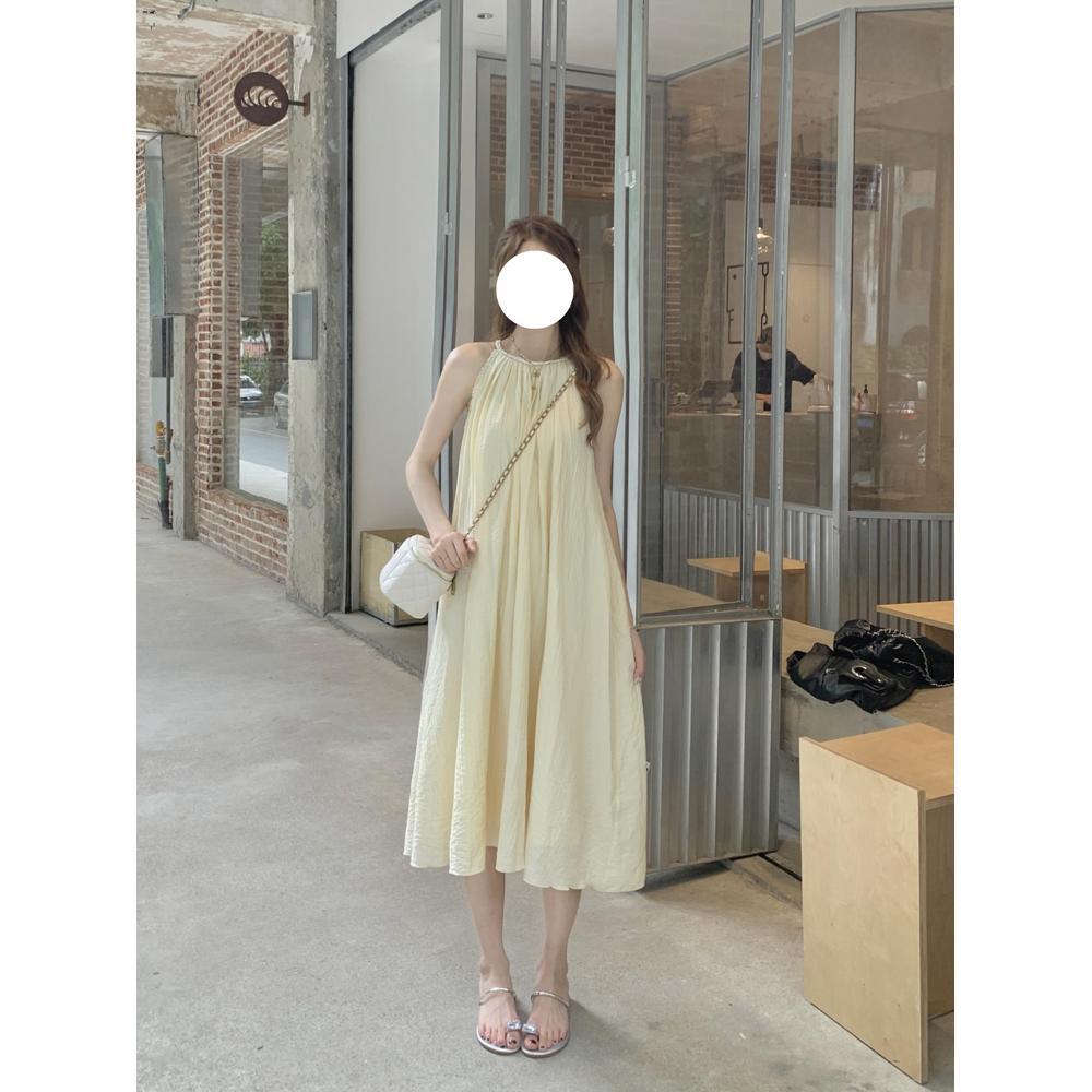 French suspender dress women's summer new seaside vacation fairy long dress temperament skirt high sense casual