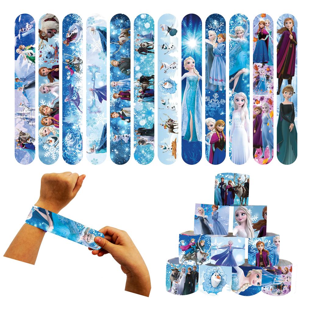 Frozen Feest Bedankjes Benodigdheden Anna Elsa Prinses Feest Souvenir Postzegels Stickers Klaparmbanden Cadeaus Kerst Feest Decoraties