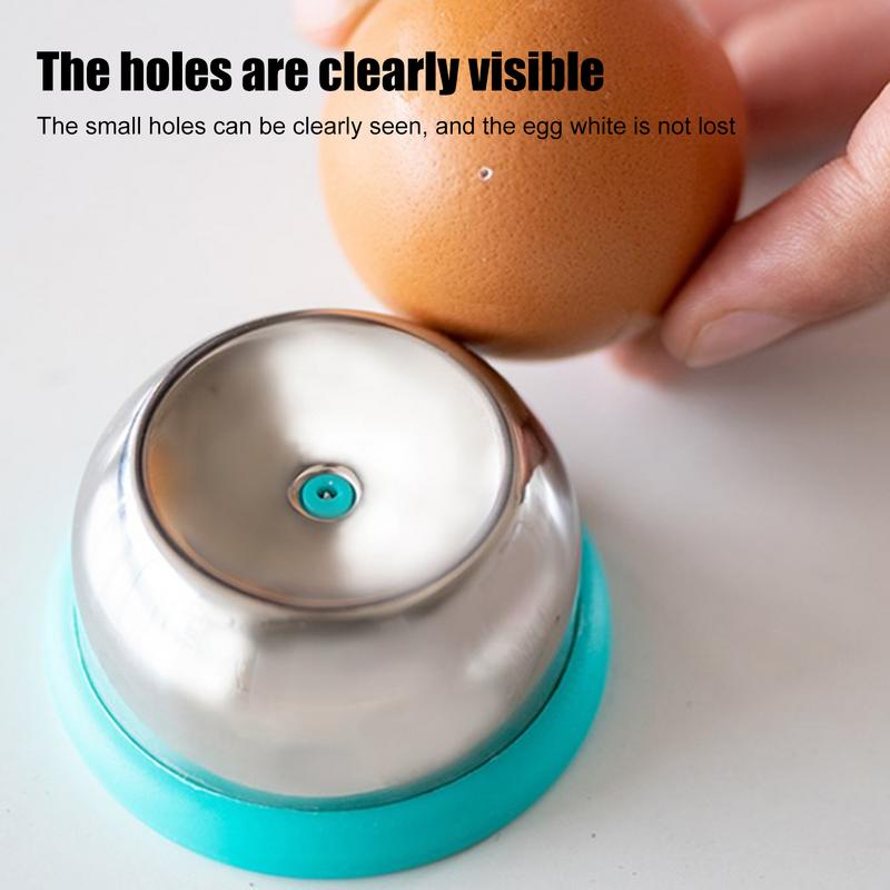 Stainless Steel Egg Piercer Egg Hole Punch Shell Remover Shell Egg Hole Poker Peeler Fast Egg Piercing Tool To Easily Peel Eggs