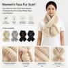 Soft Plush Faux Fur Scarf Thickened Faux Fur Collar Gifts Fur Neck Wrap  Women's