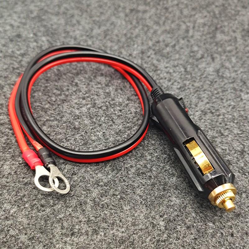 Universeller 12V/24V Hochleistungs-Kfz-Zigarettenanzünderstecker aus reinem Kupfer mit Hochtemperaturbeständigkeit und Ladeverlängerungskabel für Luftpumpe