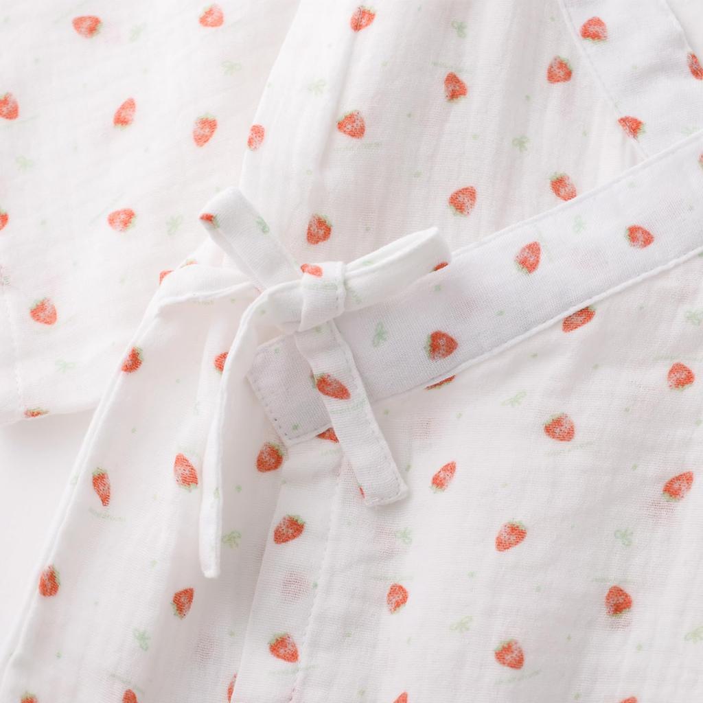 Double Summer Top and Bottom Summer Traditional Japanese Costume Dolphin [Wear Show] Japanese-style Children's Pajamas, Jinbei, 100% Cotton, Gauze,