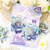 10 Pcs/pack PET Stickers Plant Flowers Decor Stationery Stickers for Junk Journal DIY Scrapbooking Label Journal Stickers
