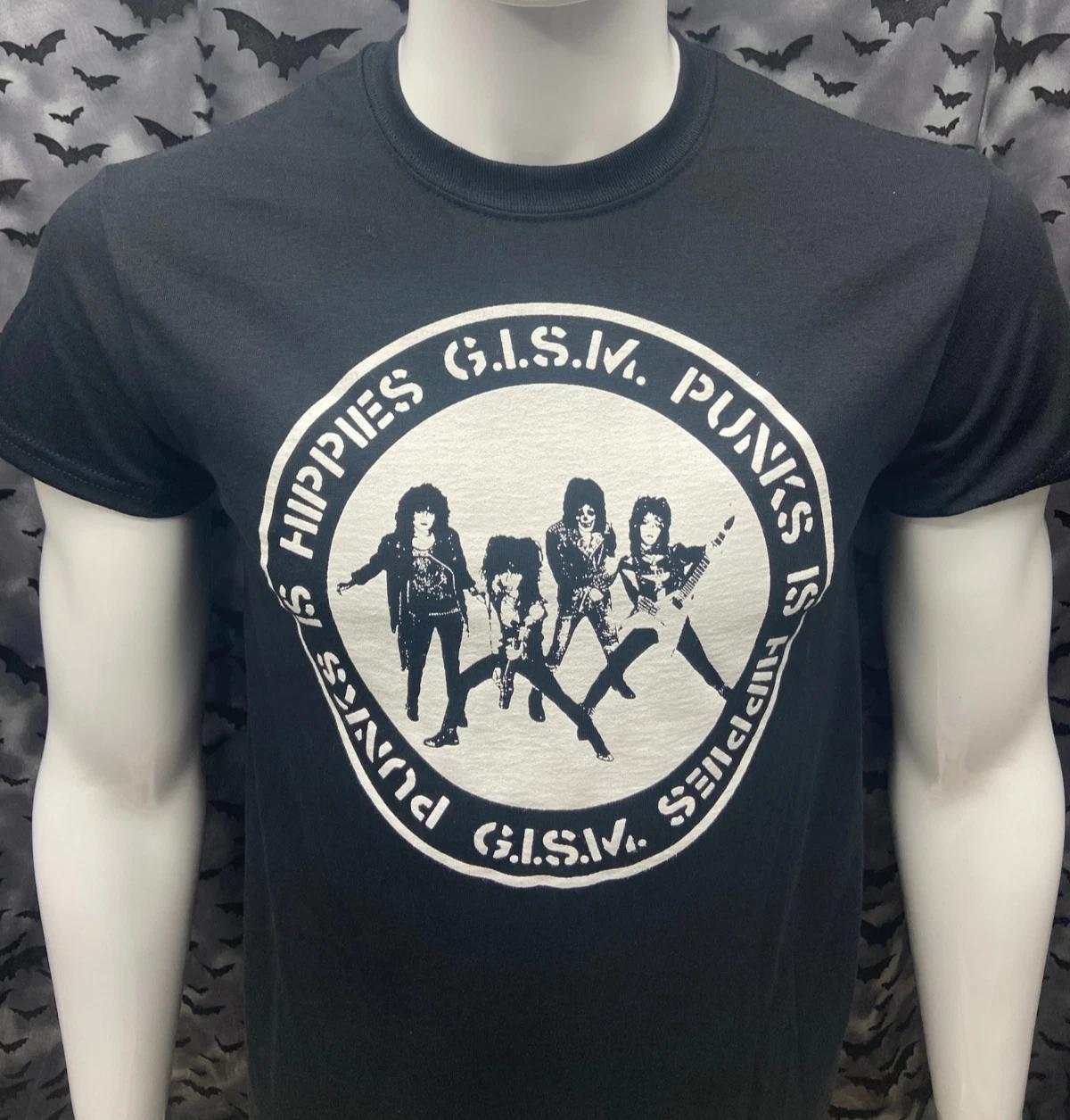 GISM Punks Is Hippies Футболка Японский Хардкор Метал Панк Культ Унисекс L
