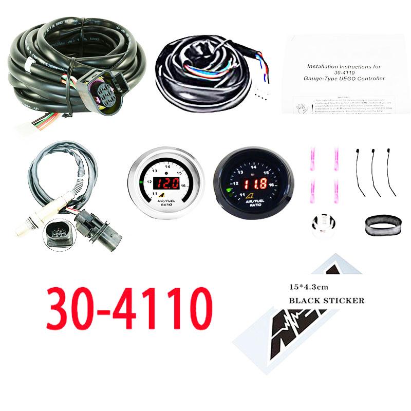 

for A-EM Wideband Gauge 30-4110 30-0300 X-series AFR O2 UEGO Air Fuel Ratio gauge Kit 2 1/16 , 30-4100 LSU 4.9 0258017025 17025 30-4110 BK Decal