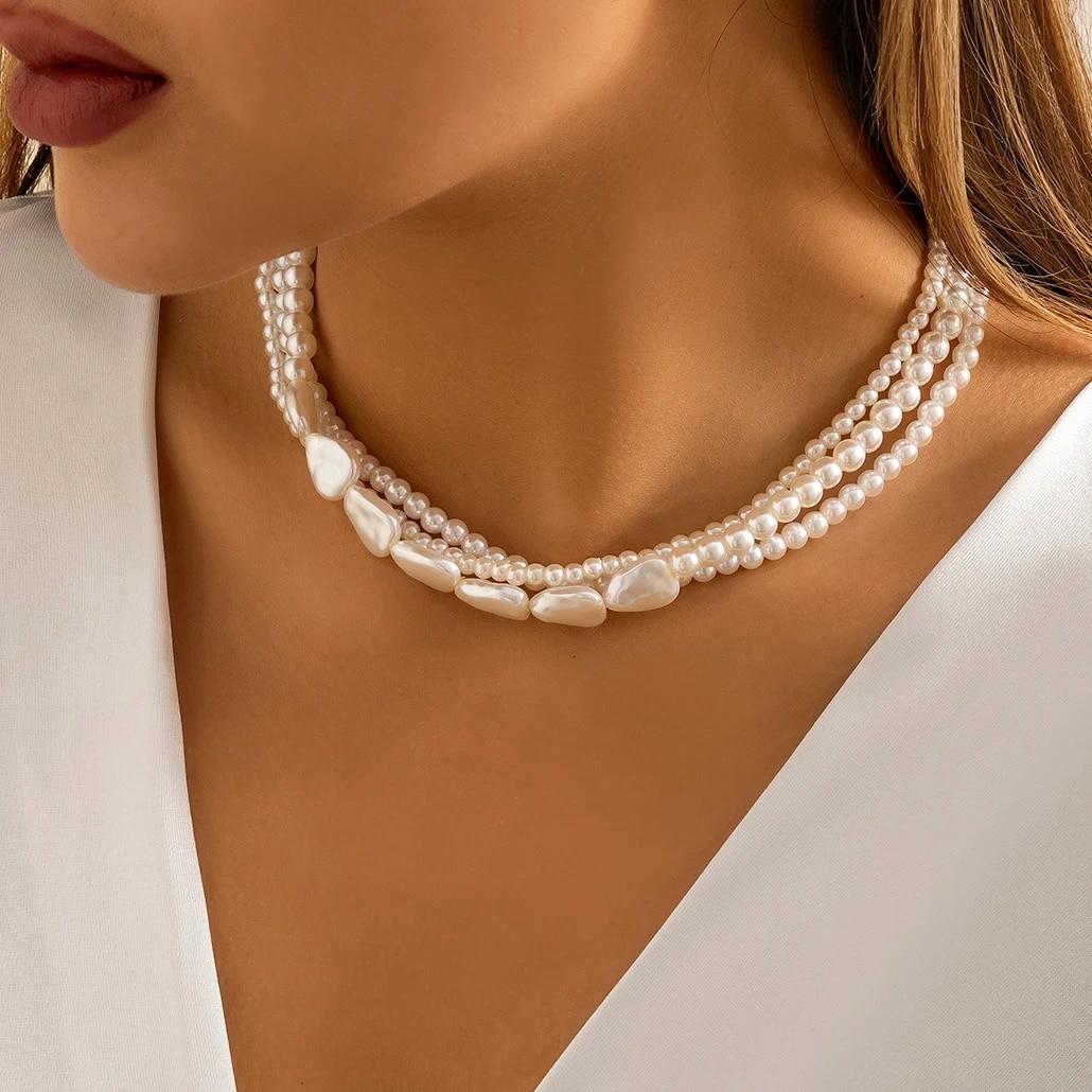 

Ingemark винтажное ожерелье с подвеской из искусственного жемчуга в форме сердца OT, пряжка, женское свадебное ожерелье с бусинами, аксессуары на шею, новинка, ювелирные изделия