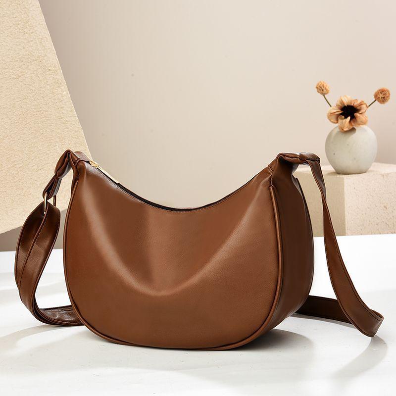 

2025 New Fashion Lightweight Dumpling Crossbody Bag - Versatile and Stylish кофейный