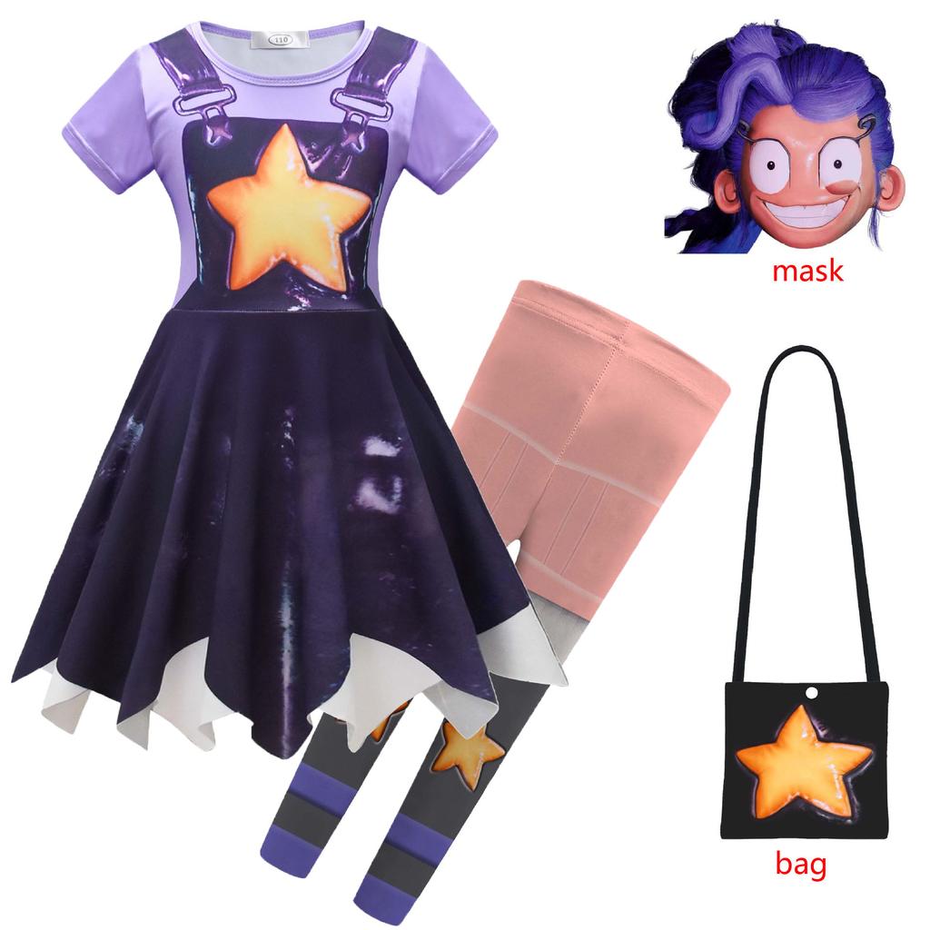 Kids Horror Game Play Time Lily Cosplay Costume Girl Dress Up Bobi Chapter 5 Lily Children's Clothes Halloween Carnival Clothing