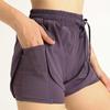 Women's Quick-Dry High-Waisted Sports Shorts - Two-Piece Anti-Exposure Running Fitness Shorts