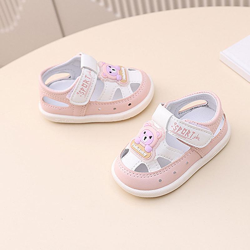 Infant Toddler Shoes Spring and Summer New 0-1 One 2 Years Old Hollow Soft-soled Sandals Men's and Women's Hole Shoes