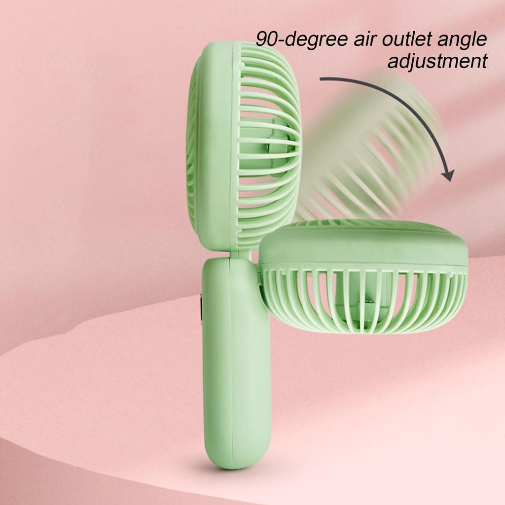 Handheld Folding Fan Rechargeable Strong Wind 3 Speed Portable Compact Fan for Outdoor Travel Sports Games Events Summer