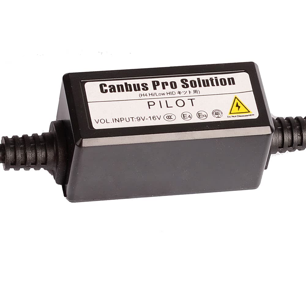 YUNPICAR H4/HID High Beam Indicator, Non-Illumination Prevention Adapter for Canceller, Relay Less Hi/Low 2pcs/set (h4 Ceramic Socket)