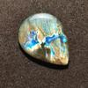 51x39x6 MM Size Best Pendent Size Multi Fire Natural Labradorite Cabochon Gemstone, 105.45 Carat.