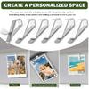 6PCS Visor Clips for Cars,Self-Adhesive Sun Visor Picture Clip for Personalizing Your Car Decor,Stainless Steel Visors Clip Photo Frame Car
