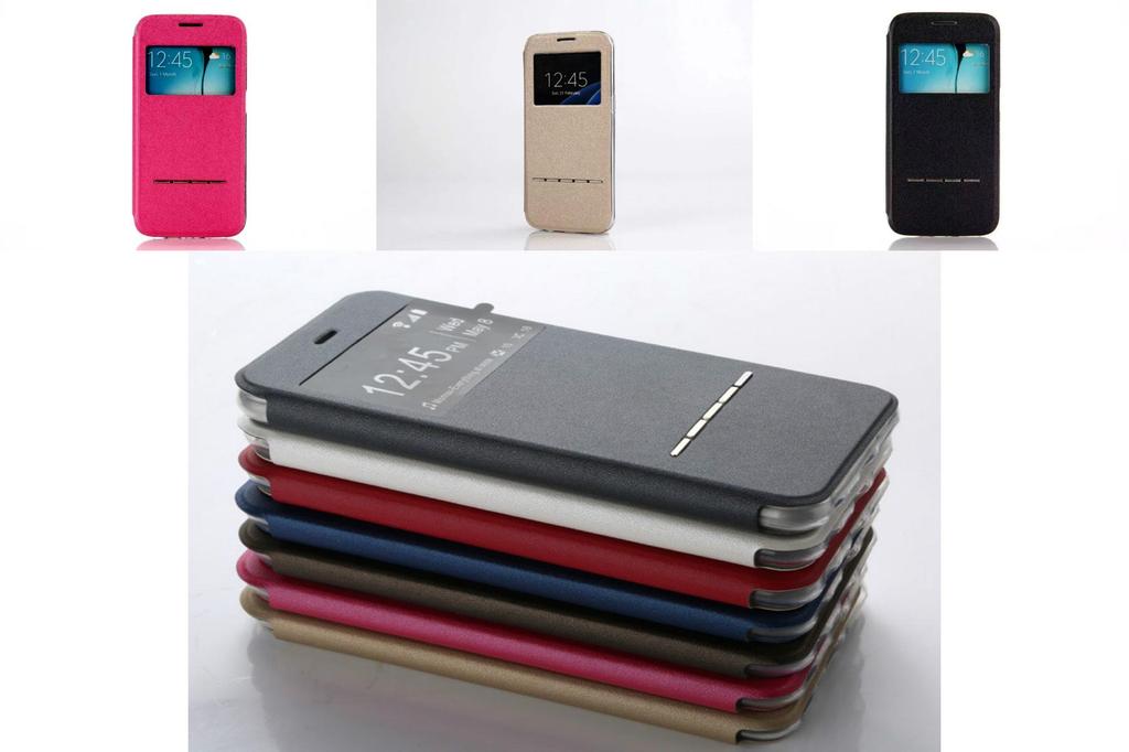 For Iphone 6s Flip Leather Case With Magnetic Closure For Durable Drop Guard