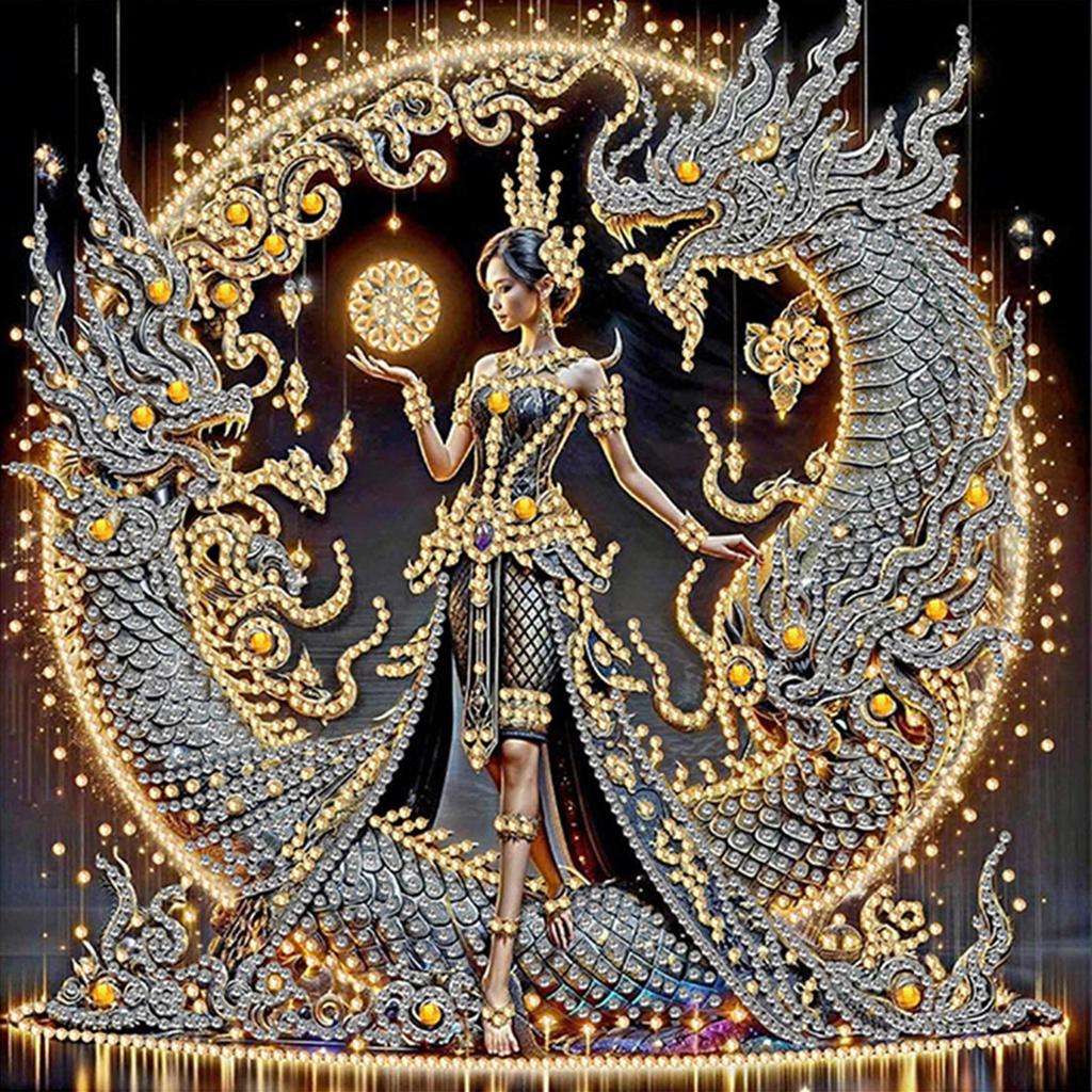 Beauty Diamond Art Kits for Gift Home Wall Decor DIY Gem Art Diamond Painting Kits Crystal Rhinestones Diamond Painting 30x30cm