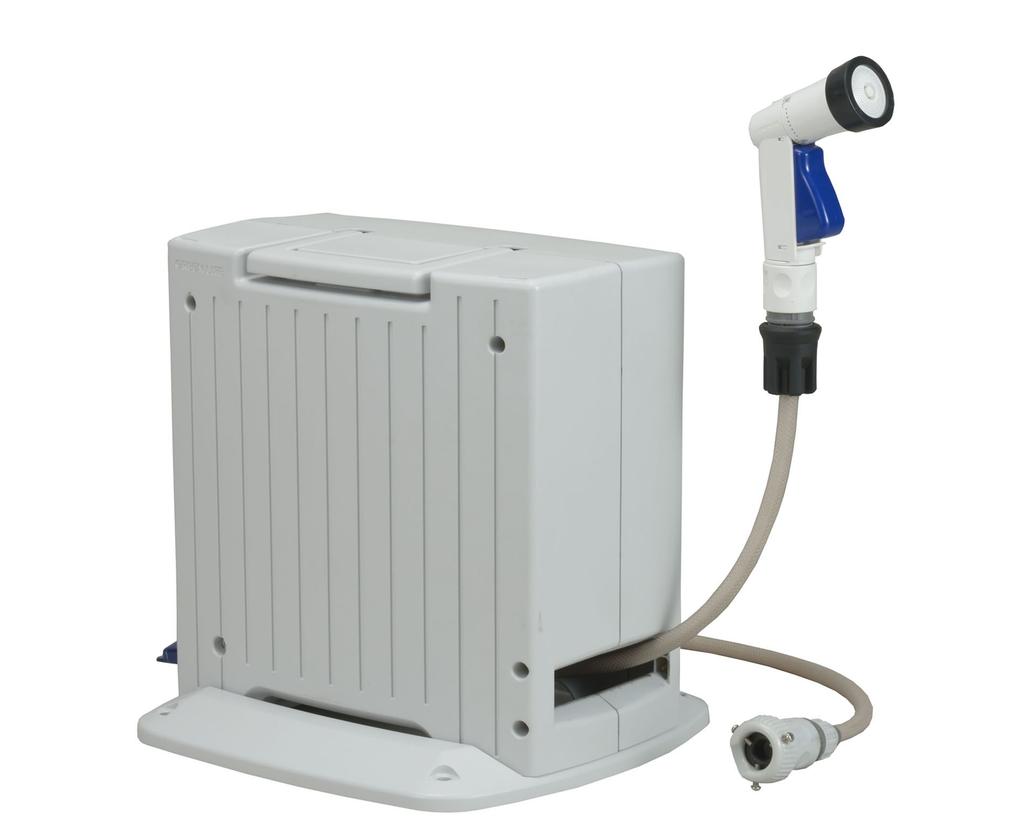 Green Life Hose Reel, 15m, Automatic Winding with Pedal Operation, Compact Storage, G-Auto PRGA-15